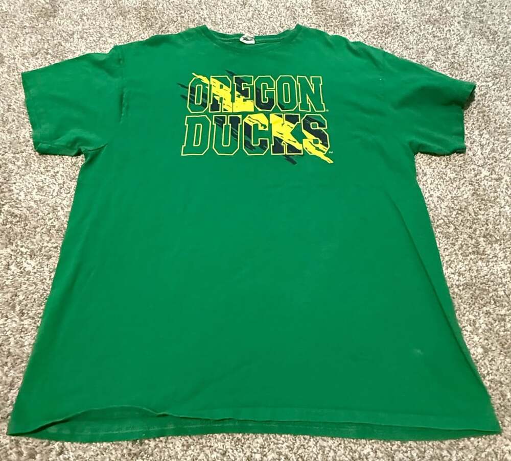 Vintage Delta Pro Weight Oregon Ducks Green T-Shirt XL